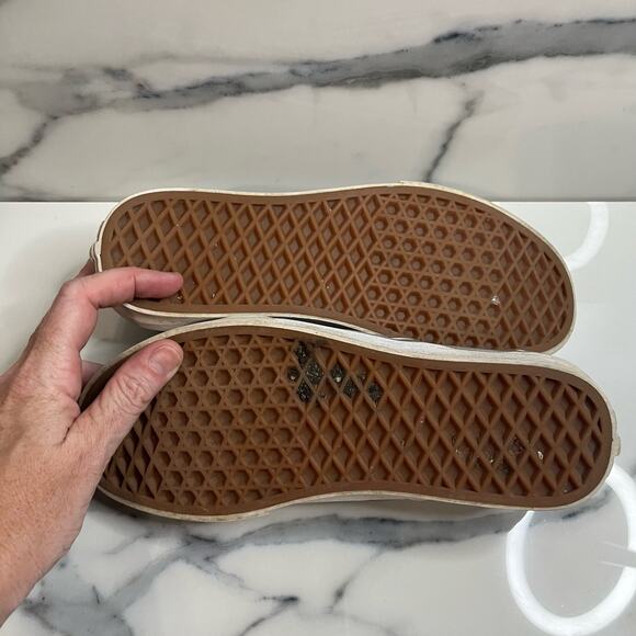 Vans Unisex Classic Gray Slip-on Shoes Men Sz 6 Women Sz 7.5 Old Skool Skater - Picture 9 of 9